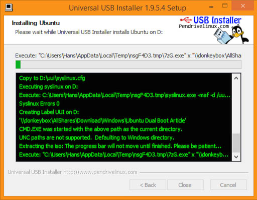 install ubuntu from usb on extra hard drive